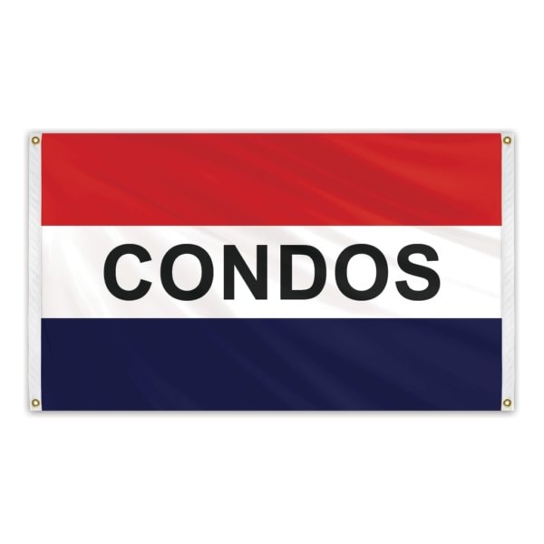 Global Flags Unlimited Condos Message Flag 3'x5' Banner Flag 205118 - main